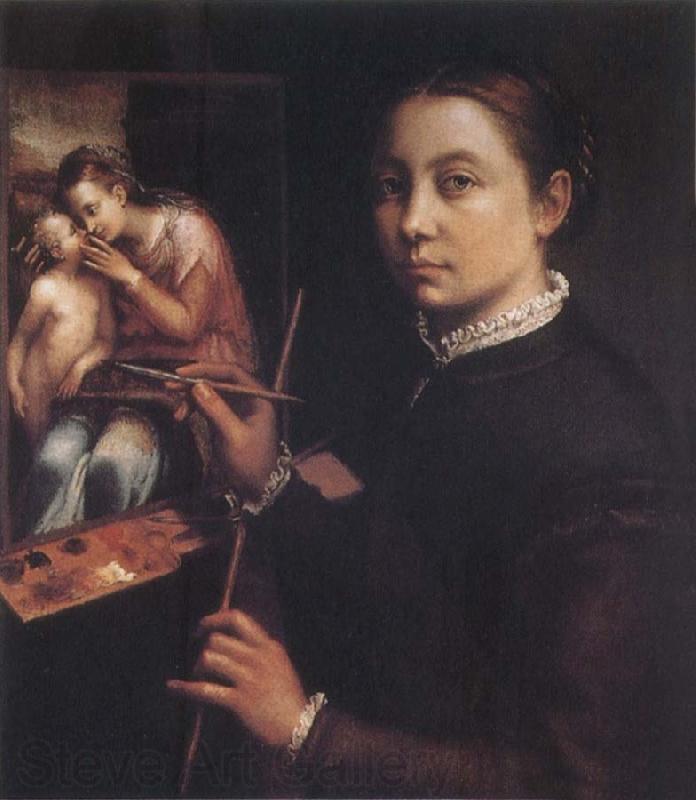Sofonisba Anguissola Self-Portrait at the Easel Spain oil painting art